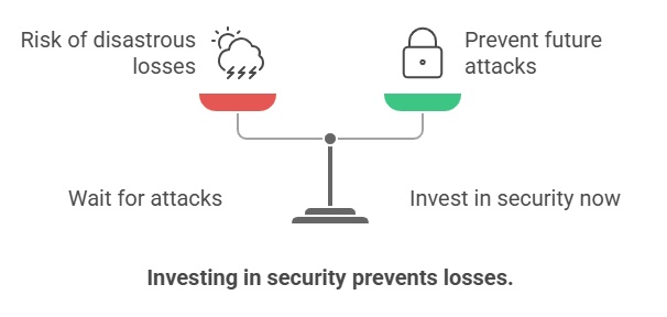 Investing in security prevents losses