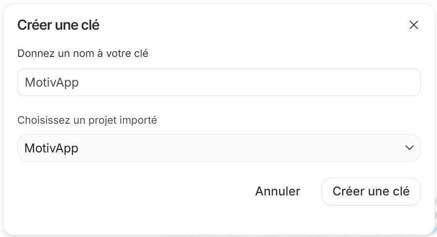 Générer une clé API sur Google AI Studio