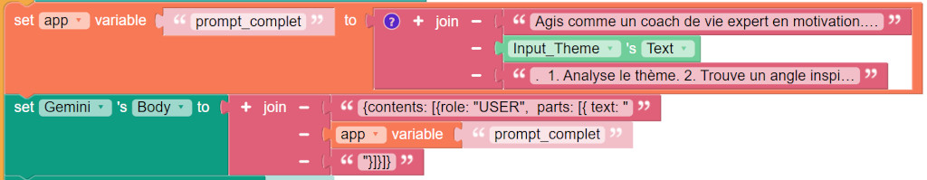Construction du prompt